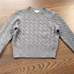 J Crew 100% cashmere cropped sweater sm